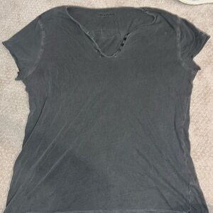 Zadig & Voltaire Insignia Henley Charcoal Gray